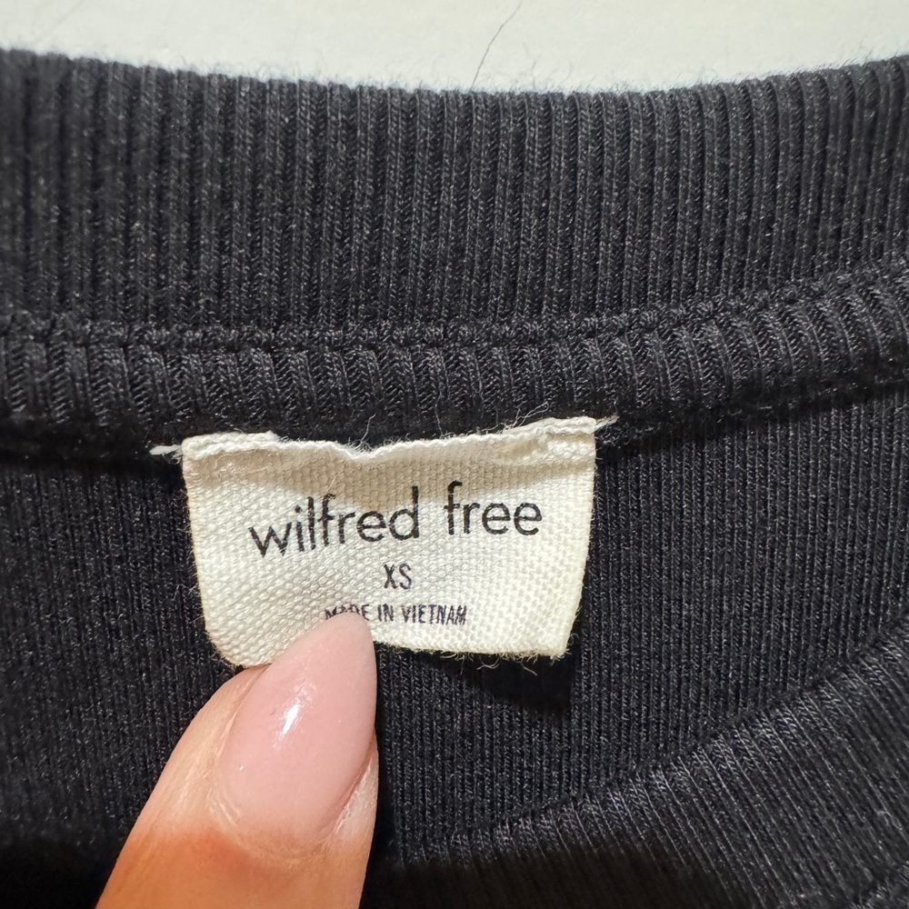 Wilfred Free Aritzia Black Mini Dress - Picture 3 of 4